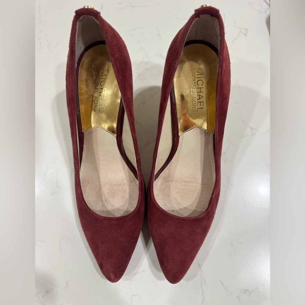 Michael Kors Women's Red Suede Heels